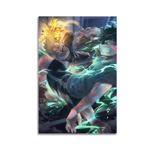 Image of TESUXYEHH Anime My Hero Academia Poster Poster Decorative Painting Canvas Wall Posters And Art Picture Print Modern Family Bedroom Decor Posters 08x12inch(20x30cm)