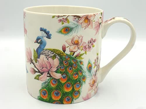 Image of Abbeydale Collection Jumbo China Mug in Peacock Design