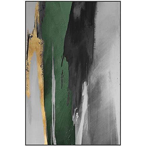 Image of Canvas Painting Green Art Modern Minimalist Decorative Painting Office Painting Large Pictures for Home Decor Artwork-60x100cm No Frame