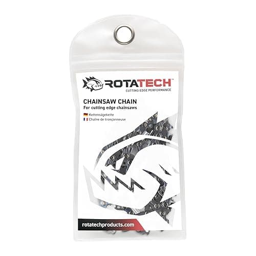 Image of 16" Rotatech Chainsaw Chain for DEWALT Chainsaw DCM575 3/8" LP Pitch, .043" Gauge, 56 Drive Links semi-Chisel, Low Kickback. Compatible with Oregon Chainsaw Chain, Ideal for Arborists, Home Owners.