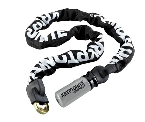 Image of Kryptonite Kryptolok 912 Bike Chain Lock, 4 Feet Long 9mm Steel Chain Heavy Duty Anti-Theft Sold Secure Gold Bicycle Chain Lock with Keys for Bike, Motorcycle, Scooter, Bicycle, Door, Gate, Fence