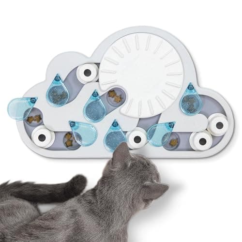 Image of Nina Ottosson Interactive Cat Treat Puzzle and Feeder Toy - Treat Dispenser for Cats & Kittens - Encourages Mental Stimulation, Reduces Boredom, Supports Natural Foraging & Slower Eating by Catstages