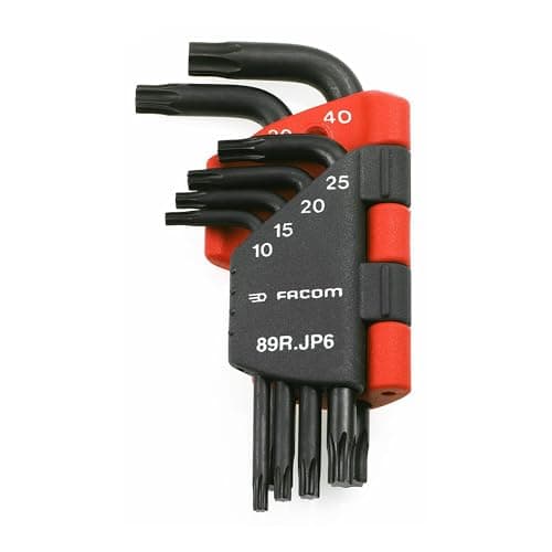 Image of Facom FCM89RJP6 89R.JP6 10 - 40mm Hex Key Set with Long Resistorx (6 Pieces)