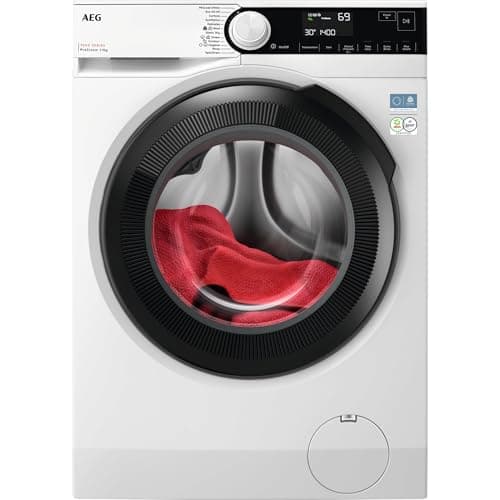 Image of AEG 7000 Series Washing Machine 9kg LFSR73944B, 1400rpm, Prosteam and Prosense Technology, TimeSave and MixLoad69 for Quick Wash, Steam Refresh reduces wrinkles on garments and uses 96% less water