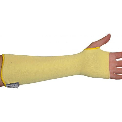 Image of Ultimate Industrial KKSL-14 KKSL Kevlar Cut Resistant Sleeve Single Sleeve, 14 Inches, Yellow