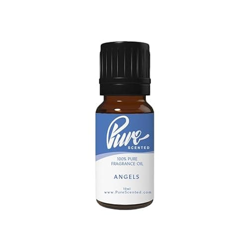 Image of Pure Scented 10ml Fragrance Oils - 1 x 10ml Suitable for Candles, Soaps, Slime, Diffusers, Cosmetics, Wax Melts, Designer (1 x 10ml, Angels)
