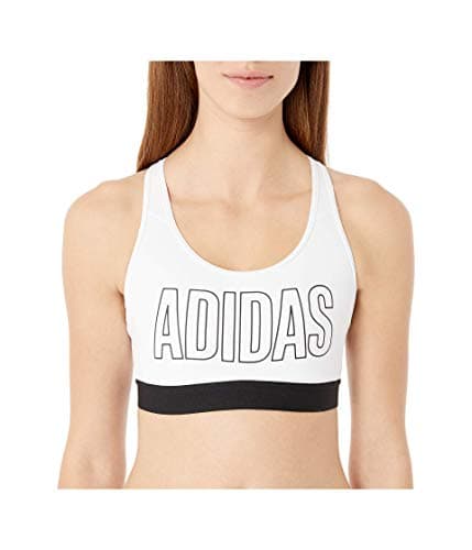 Image of adidas Women's Don't Rest Alphaskin Bra, White/Black, XXS