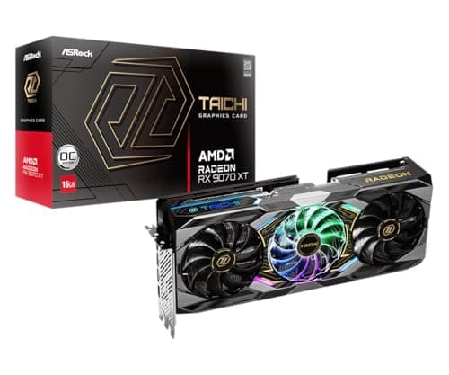 Image of ASRock Amd Radeon Rx 9070 Xt Taichi 16Gb Oc Gddr6 Graphics Card 4096 Streams 310