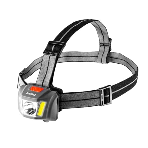 Image of NEBO Einstein 250 Lumen Headlamp - Headlamp with Adjustable Tilt, Multiple Light Modes & Comfortable Headband - Camping & Hiking Accessories - Head Lamp for Outdoor Running & Sports