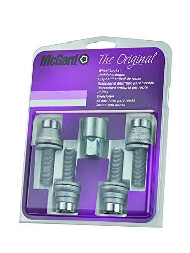Image of Mcgard 26002SU Wheel Lock Bolts SU M12 x 1,25, flat seat, shaft length 34,5 mm, Overall length 63,0 mm, Hex, Silber