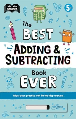 Image of 5+ Best Adding & Subtracting Book Ever (Practise essential maths skills with a wipe-clean workbook and lift-the-flap answers)