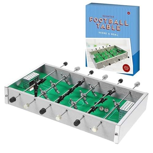 Image of ADEPTNA Mini Desktop Table Game Portable Tabletop Pool Soccer Foosball Toy for Kids & Adults Christmas for Indoor Family Fun, Stress Relief, Parent-Child Bonding & Xmas Entertainment (FOOTBALL TABLE)