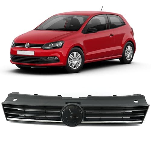 Image of ROBUST Front Bumper Grille Main Upper Center with Lower Chrome for VW Polo 6C0853651 2014 Onwards