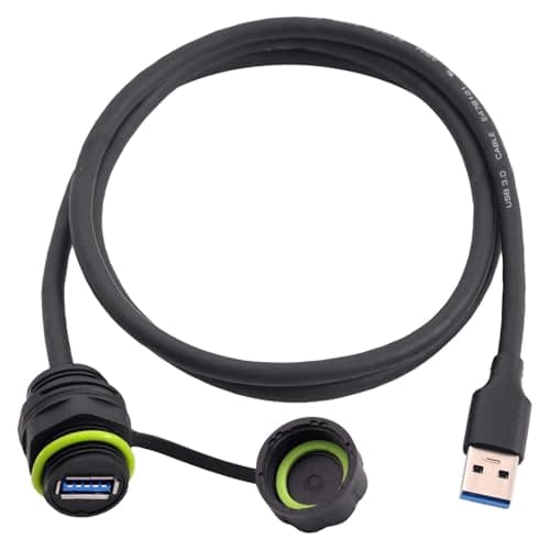Image of PENGLIN Waterproof USB 3.0 Type A Coupler, Outdoor USB A Male to Female Panel Mount Cable Converter Connector