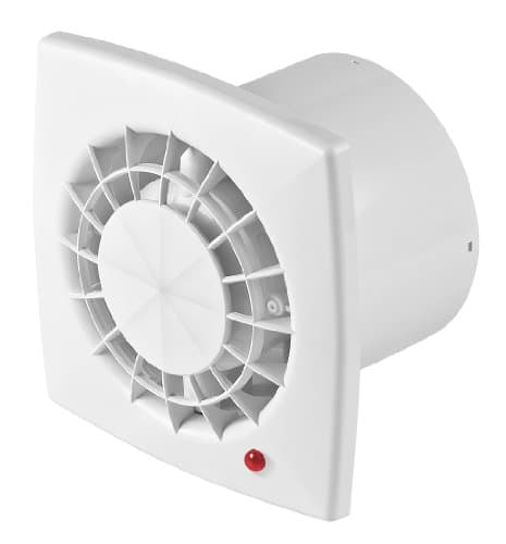 Image of Awenta Bathroom Fan White Diameter 100 mm Fan Ceiling Fan Wall Fan WGB Bathroom Fan Built-in Fan Bathroom Kitchen Ball Bearing for Continuous Operation Standard