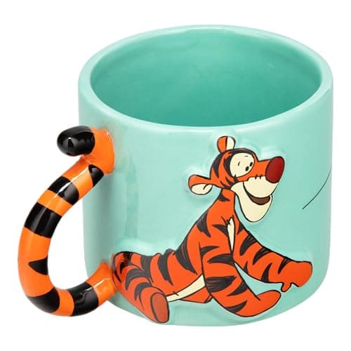 Image of Paladone Disney Tigger Tail Large Ceramic Mug, Officially Licensed Winnie the Pooh Coffee Cup for Tea and Hot Chocolate, Pop Culture Gifts for Kids and Adults