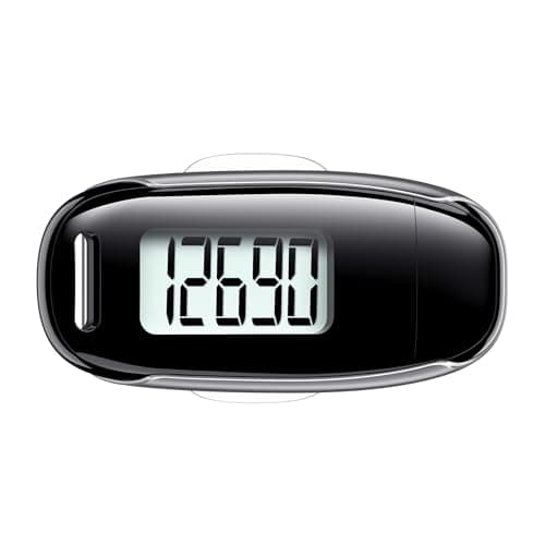 Image of 3D Pedometer for Walking, Simple Walking Step Counter with Removable Clip and Strap, USB Rechargeable Step Tracker with Backlight, Accurate Step Counter for Men Women Seniors