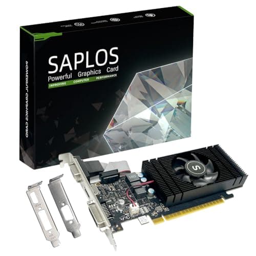 Image of SAPLOS Geforce GTX 750 Ti 4GB Graphics Card, GDDR5 128-bit, DVI, HDMI, VGA, Low Profile, Video Card PC, GPU, PCI Express x16
