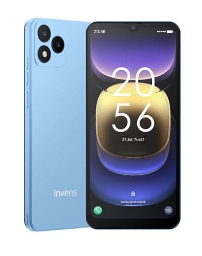 Image of invens NOTE TK01 Smartphone Android 12 4G, 4250mAh Battery, 6.6" HD+ Display, 16MP+5MP Camera, 4+32GB/256GB, Dual SIM/Face Unlock/OTG/GPS Unlocked Mobile Phone (Midnight Blue)