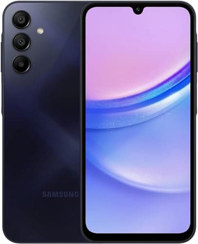 Image of Samsung Galaxy A15 Blue Black 6.5" 128GB 5G Unlocked & SIM Free Smartphone (Renewed)