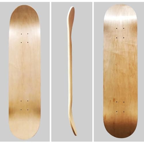 Image of ybaymy Plain Skateboard Deck 2pcs Blank Skateboard Skatedeck wooden Skate Board Deck 31x8 inch for Kids Teenage Boys Girls