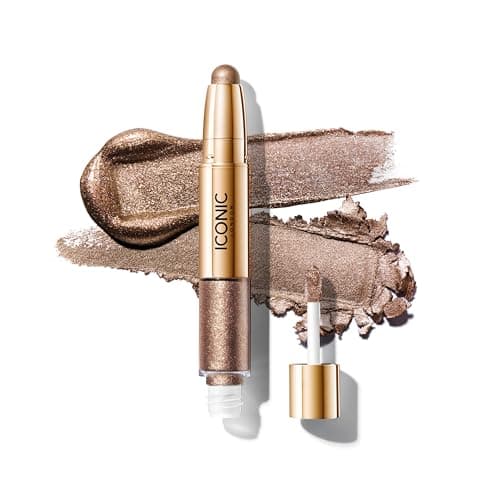 Image of ICONIC LONDON Glaze Crayon 2-in-1 One-Stroke No Brush Required Eyeshadow | Super Glossy Finish & Ultra-Shimmering Glow | Easy to Use | Volcanic