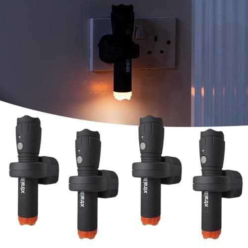 Image of Xtralite NiteSafe Rechargeable Torch & Night Light - Torch, Power Failure Light and Nightlight - Four Pack