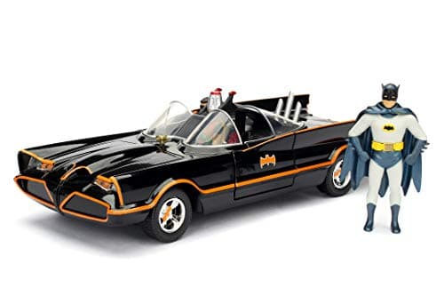 Image of Jada Batman 1966 Classic Batmobile Scale Die -Cast Replica, Multi-coloured, Escala 1:24