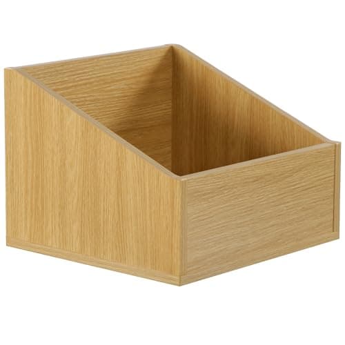 Image of Charles Jacobs Modern Vinyl Record LP Storage Box - Oak Effect