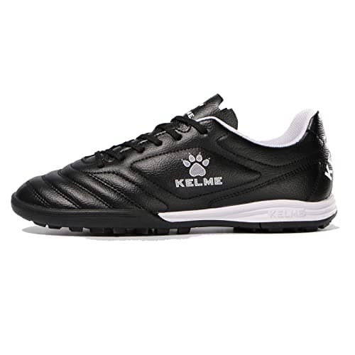 Image of Football Boots Men's Breathable Turf Trainers Outdoor Cleats Athletics Sneakers Teens Professional Wear-Resistence Soccer Shoes Non-Slip Black UK 11