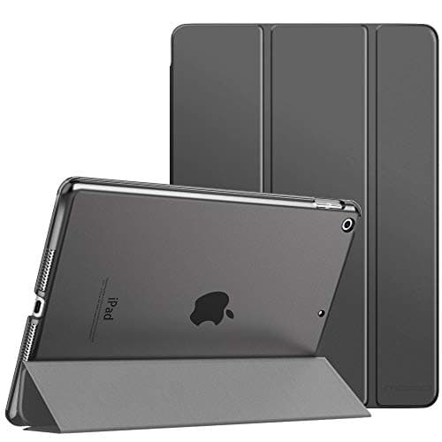 Image of MoKo Case Fit New iPad 9th Generation 2021/8th Generation 2020/7th Gen 2019, iPad 10.2 - Slim Smart Shell Stand Cover with Translucent Frosted Back Protector, Space Gray(Auto Wake/Sleep)