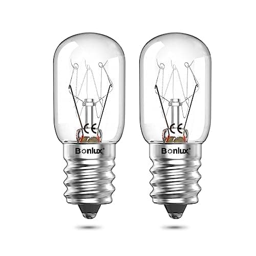 Image of Bonlux 15W Screw Bulb Salt Lamp Dimmable E14 SES Small Edison Pygmy Bulb, Scentsy Replacement Plug in Wax Melt Burner Bulbs, Fridge Light Oven Lamp, Microwave 220V 230V 240V, Warm White