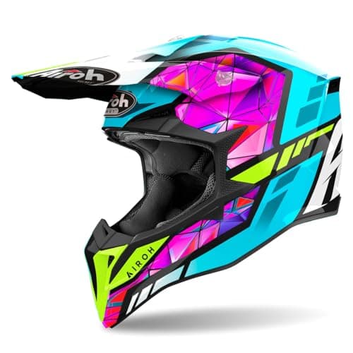 Image of AIROH motocross helmet Wraaap multicolor WRAD54 size XL