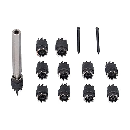 Image of Spot Weld Cutter with High Speed Steel Double Sided Blade, Spot Weld Drill Bit Tool for Auto Body Repair, Heat Resistant Low Cut Resistance Drilling, Includes 10 Bits and 2 Guide