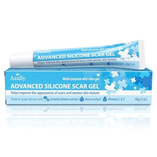 Image of Silicone Scar Removal Gel Cream: Ideal for Keloid Bump, Surgical Scars, Stretch Marks, Acne Scar & C-Section Recovery – with Centella, Onion Extract & Vitamins C+E (30g)