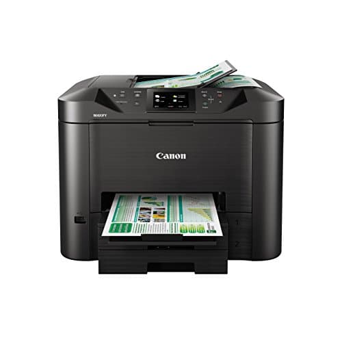 Image of Canon Maxify MB5450 4-in-1 Colour Inkjet Multifunction Device (Print, Copy, Scan and Fax, 4 XL Inks, Duplex, USB, LAN/WLAN, D-ADF) Black