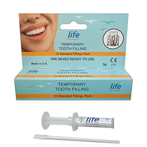 Image of Life Healthcare Temporary Tooth Filling Kit – No Mixing, 10 Ready-to-Use Fillings for Lost or Broken Fillings, Dental Emergency Repair, Made in the UK