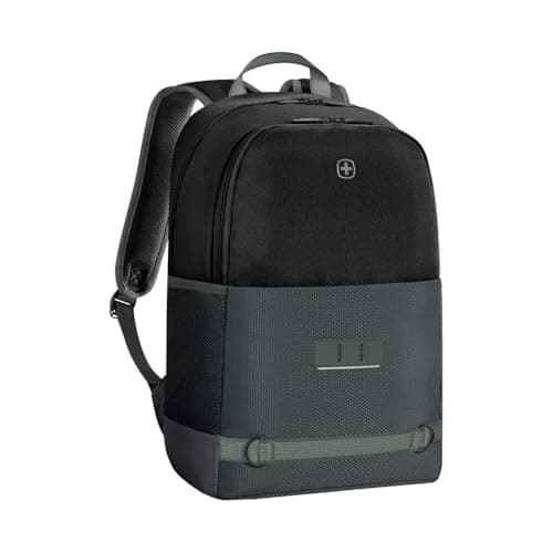 Image of Wenger Tyon laptop backpack, notebook up to 15.6 inches, organizer, 23 l, women men, office business travel university, black, 653182