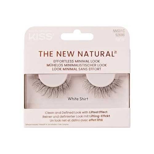 Image of KISS The New Natural False Eyelashes Full Strip Lash Single Pack 01, 1 Pair