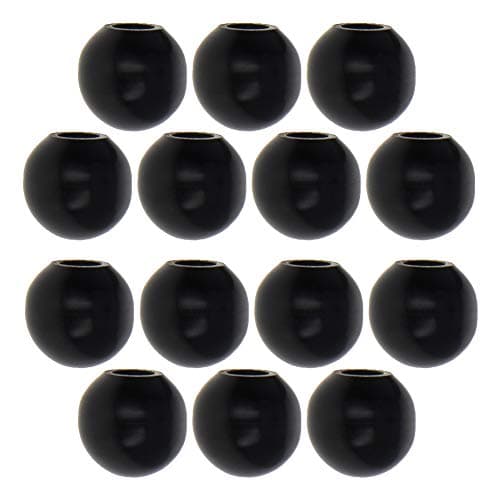 Image of Othmro 15pcs Ball Lever Knobs, M5 Female Thread Insulated Black Ball Knob, 16mm Diameter Bakelite Lever Knob Machine Handle Tool Replacement