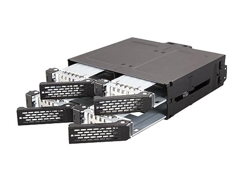 Image of Icy Dock ToughArmor MB607SP-B SATA Hot Swap Rack for 4 x 2.5-Inch (6.4 cm) SSD/HDD, Solid Metal