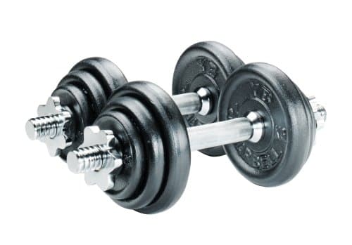 Image of York 20kg Black Cast Iron Dumbell Set