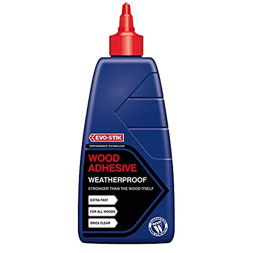 Image of EVO-STIK Wood Adhesive Exterior - 500ml - Weatherproof, Extra Strong & Fast Setting - Suitable for All Wood Types - Dries Clear