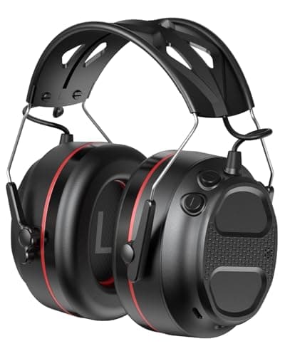 Image of Doohoeek Bluetooth 6.0 Ear Defender, Wireless Hearing Protector Earmuffs with 1200mAh Rechargeable Battery, SNR 30dB Noise Cancelling Headphones, Adjustable Headband with Microphone (UK)