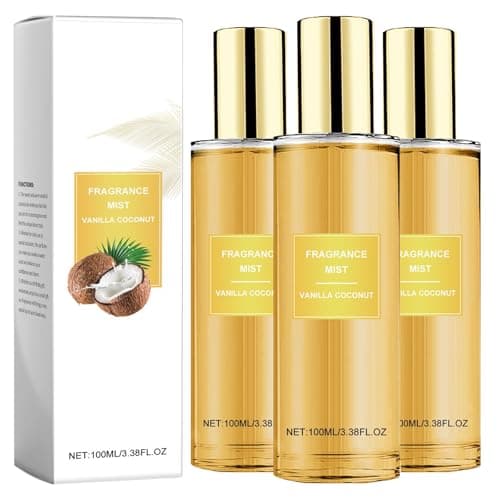 Image of V Secret Coconut Passion Body Spray, Long-Lasting Coconut Body Spray, Vanilla Coconut Fragrance Mist, Secret Body Spray Perfume Women 100ml (3Pcs)