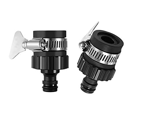 Image of ZhiheHui 2 pcs 16 mm Universal Tap Connector Adapter Mixer Kitchen Garden Hose Fitting Clamp