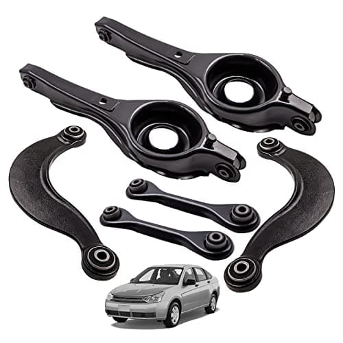 Image of maXpeedingrods 6pcs Rear Lower + Upper Control Arm Suspension Kit for Ford Focus 1998-2011 for Volvo V50 YS4Z5500AA