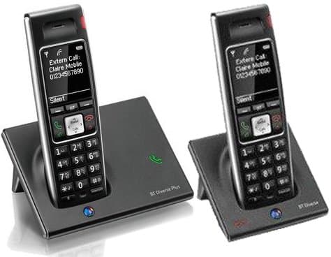 Image of BT Diverse 7410 Plus DECT Cordless Phone Twin