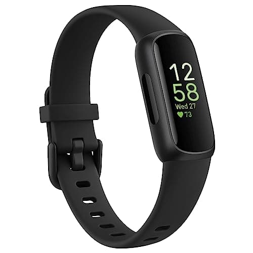 Image of Tobfit Strap compatible for Fitbit Inspire 3 Strap for Women Men, Soft Silicone Replacement Strap Wristband Watchband Accessories (Black)
