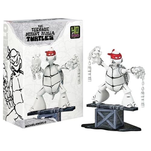 Image of Teenage Mutant Ninja Turtles: Michelangelo (Black and White Original Sketch Ver.) Previews Exclusive Action Figure